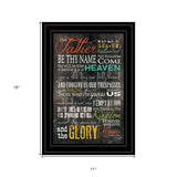 The Lords Prayer 4 Black Framed Print Wall Art - Homeroots - Flyclothing LLC