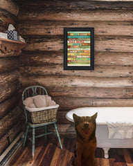Dog Rules 3 Black Framed Print Wall Art - Homeroots