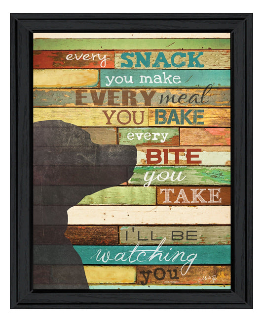 Ill Be Watching You 6 Black Framed Print Wall Art - Homeroots