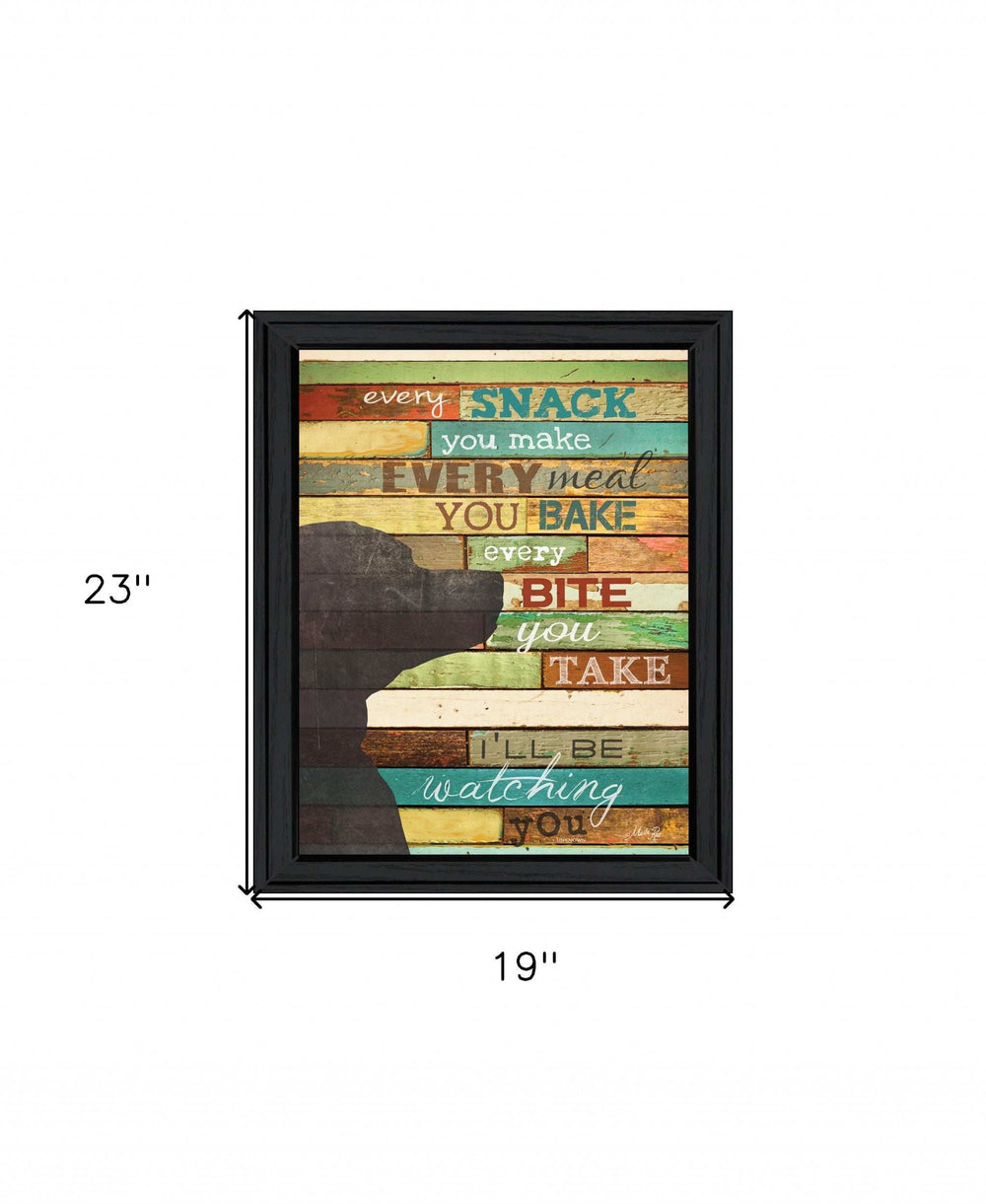 Ill Be Watching You 6 Black Framed Print Wall Art - Homeroots - Flyclothing LLC
