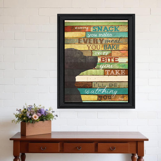 Ill Be Watching You 6 Black Framed Print Wall Art - Homeroots