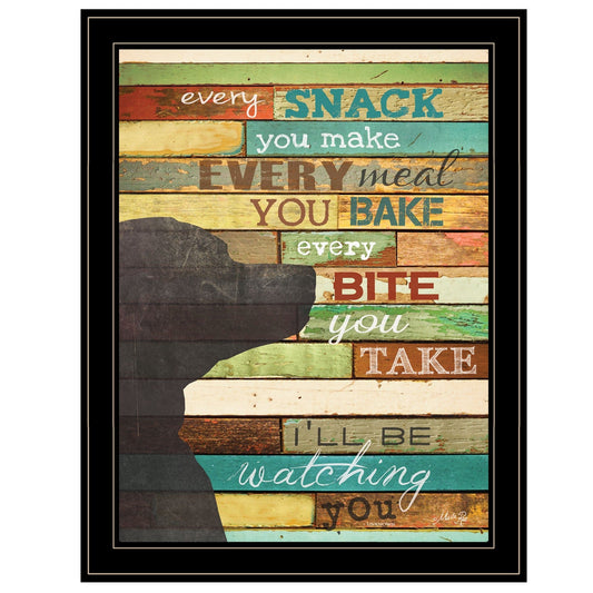 Ill Be Watching You 7 Black Framed Print Wall Art - Homeroots