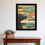 Ill Be Watching You 7 Black Framed Print Wall Art - Homeroots - Flyclothing LLC