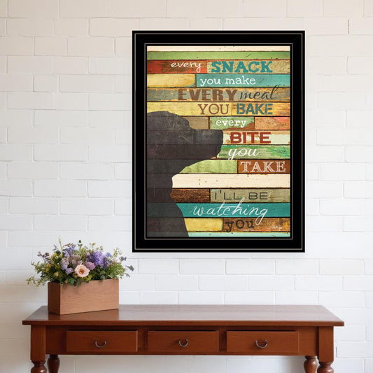 Ill Be Watching You 7 Black Framed Print Wall Art - Homeroots
