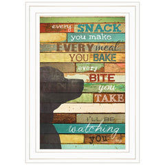 Ill Be Watching You 1 White Framed Print Wall Art - Homeroots