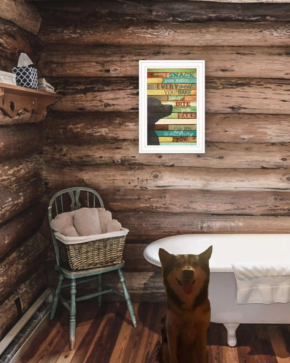 Ill Be Watching You 1 White Framed Print Wall Art - Homeroots - Flyclothing LLC