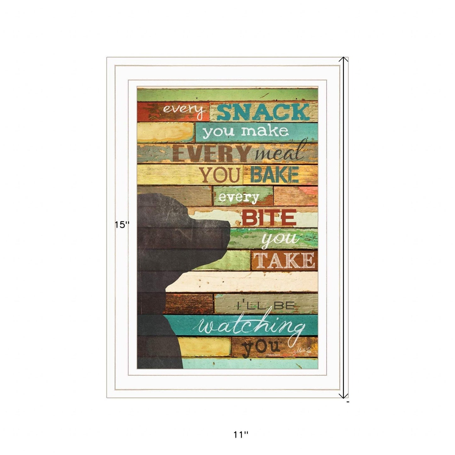 Ill Be Watching You 1 White Framed Print Wall Art - Homeroots - Flyclothing LLC