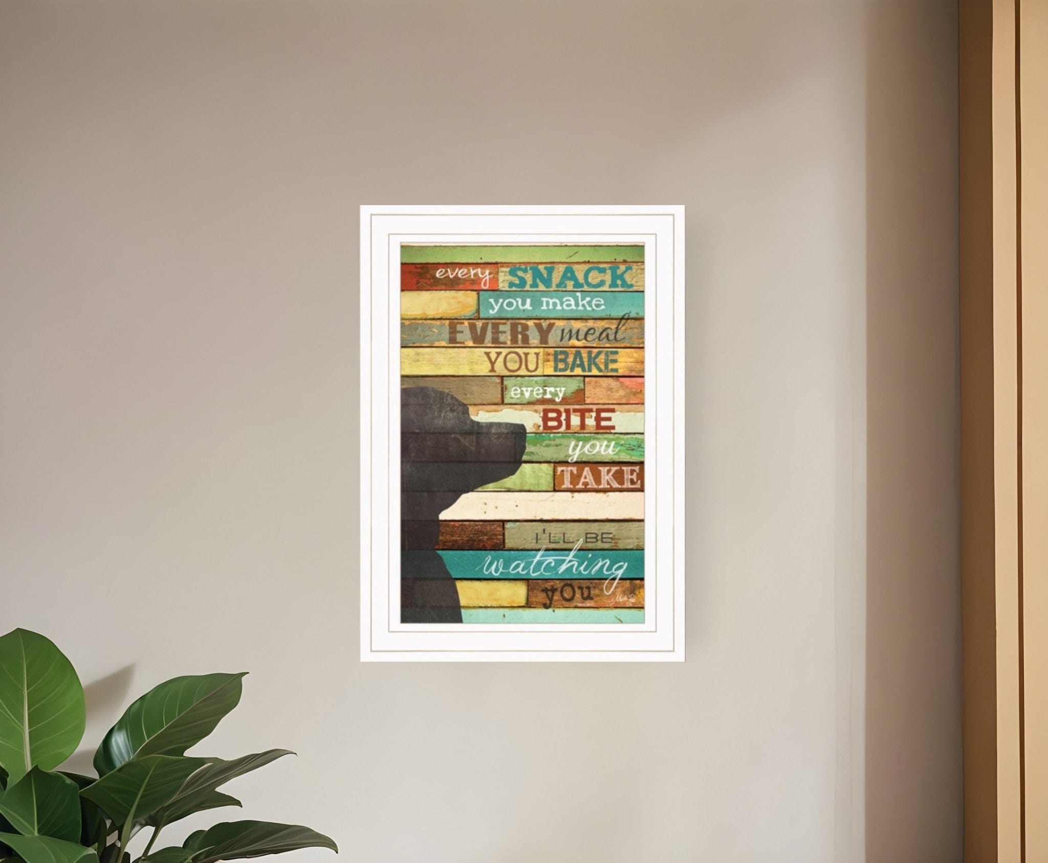 Ill Be Watching You 1 White Framed Print Wall Art - Homeroots