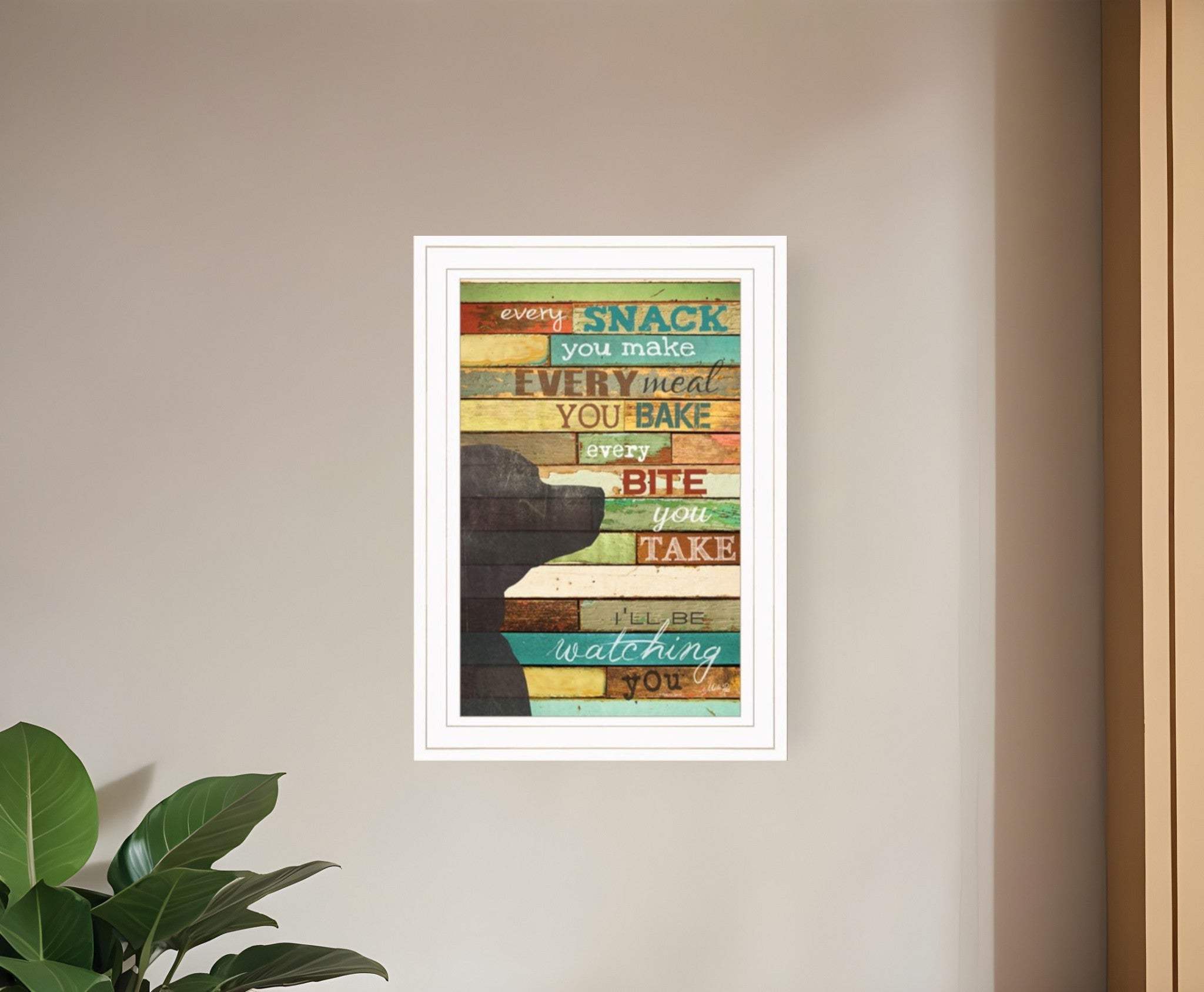 Ill Be Watching You 1 White Framed Print Wall Art - Homeroots - Flyclothing LLC