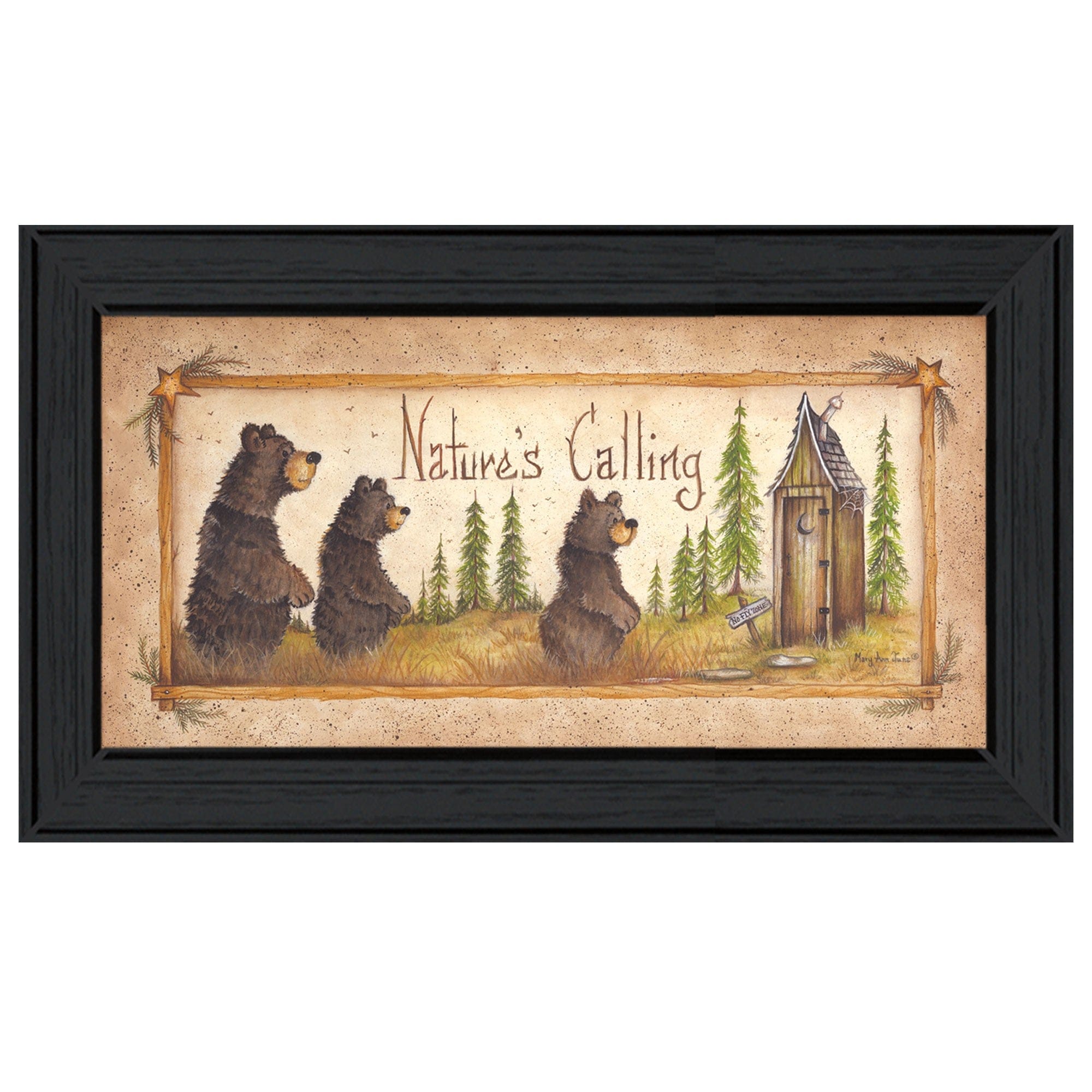 Natures Calling 1 Black Framed Print Wall Art - Homeroots