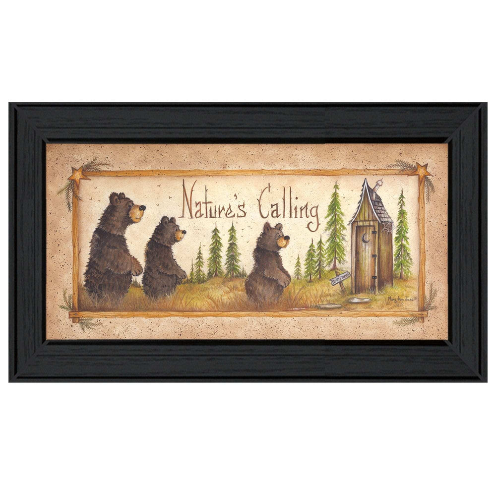 Natures Calling 1 Black Framed Print Wall Art - Homeroots - Flyclothing LLC