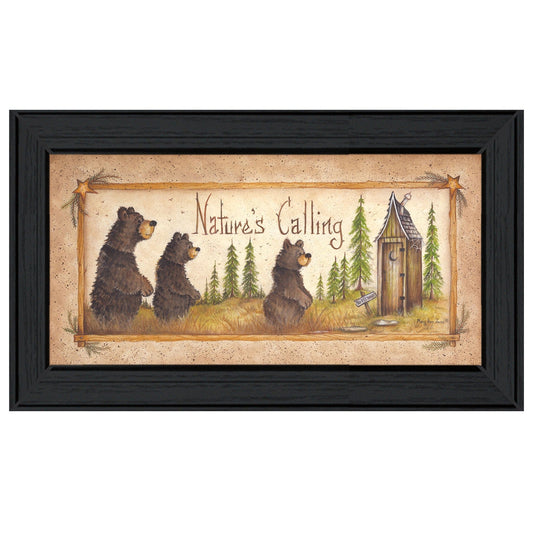 Natures Calling 1 Black Framed Print Wall Art - Homeroots