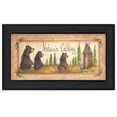 Natures Calling 1 Black Framed Print Wall Art - Homeroots