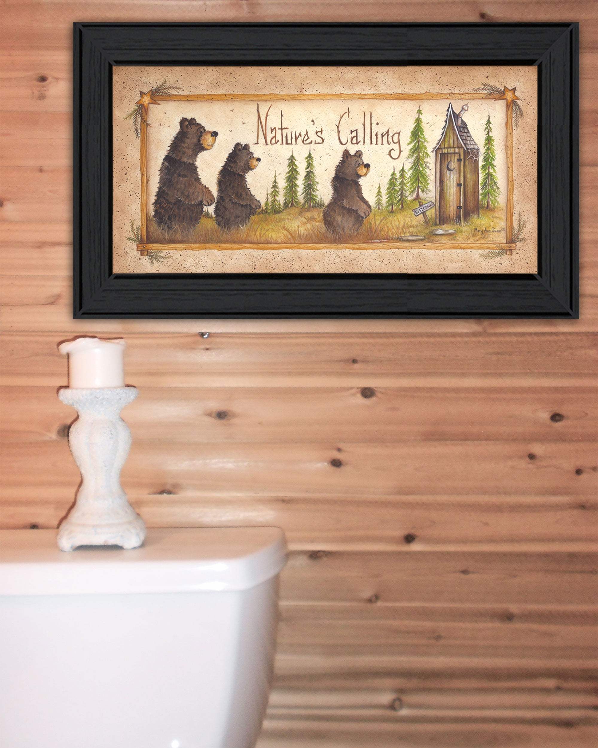 Natures Calling 1 Black Framed Print Wall Art - Homeroots - Flyclothing LLC