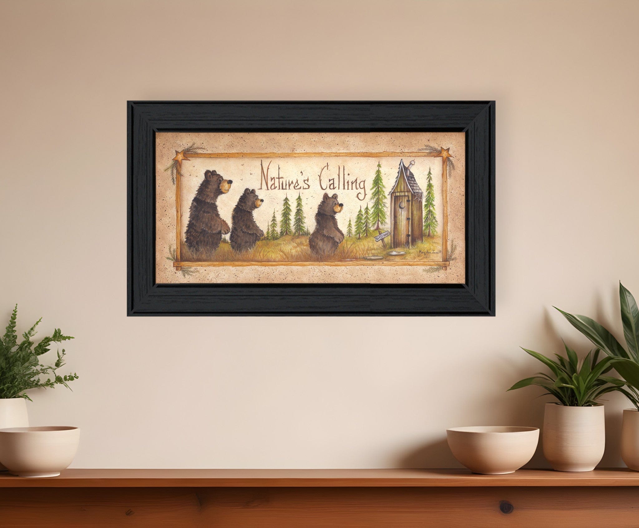Natures Calling 1 Black Framed Print Wall Art - Homeroots