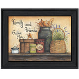 Family and Friends 3 Black Framed Print Wall Art - Homeroots