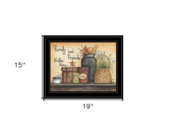 Family and Friends 4 Black Framed Print Wall Art - Homeroots