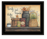 Family and Friends 4 Black Framed Print Wall Art - Homeroots