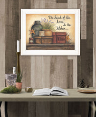 Heart of the Home 6 White Framed Print Kitchen Wall Art - Homeroots