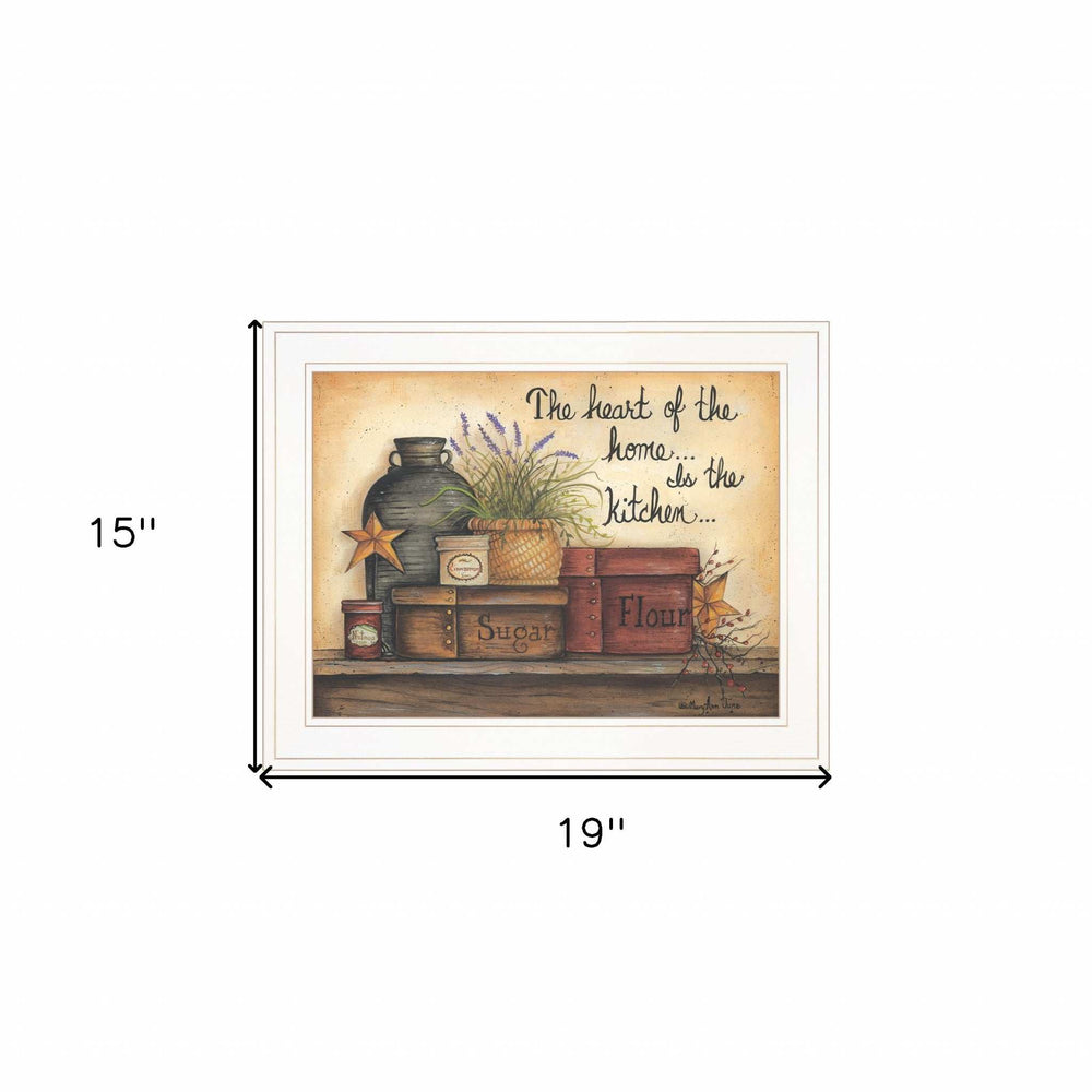 Heart of the Home 6 White Framed Print Kitchen Wall Art - Homeroots - Flyclothing LLC