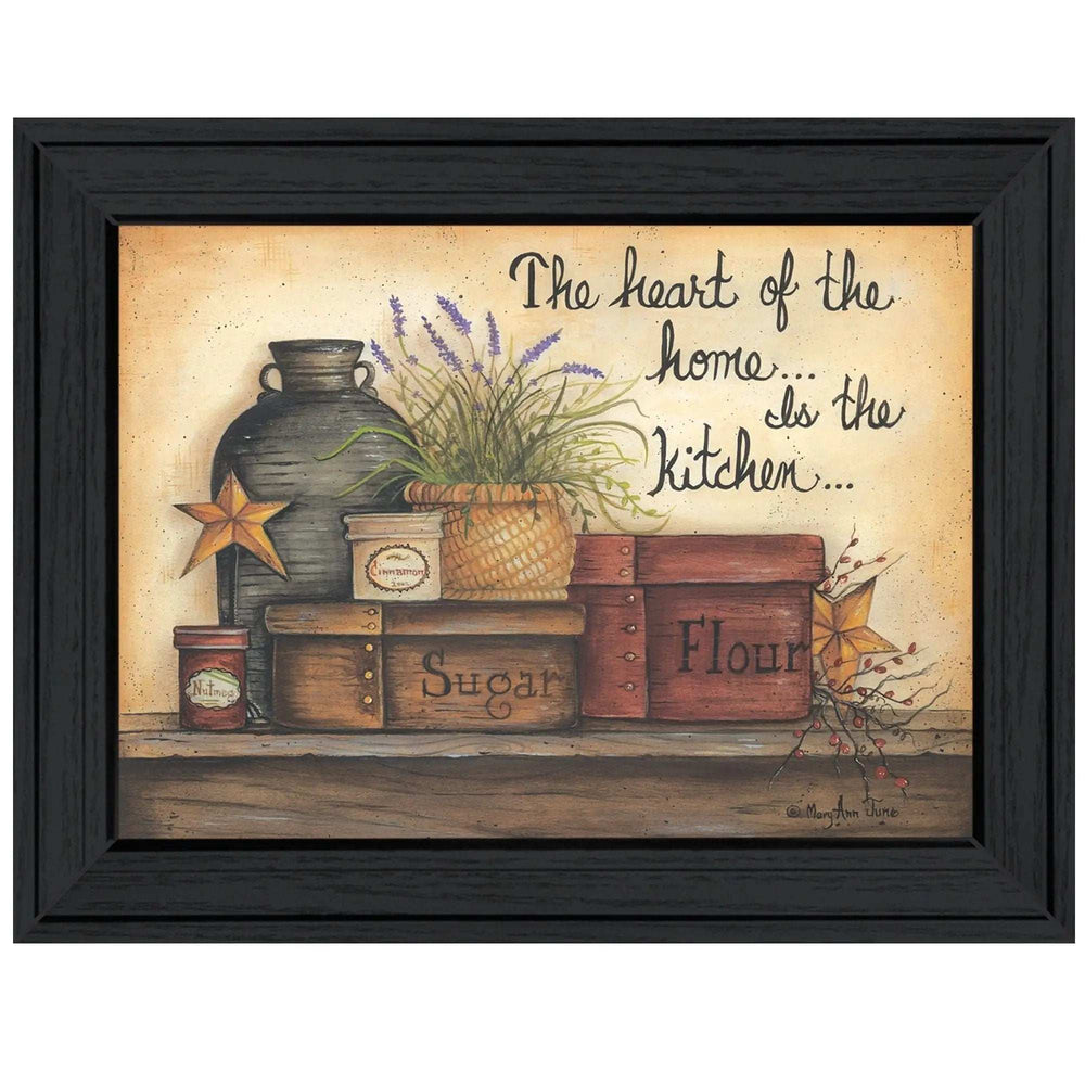 Heart of the Home 7 Black Framed Print Kitchen Wall Art - Homeroots - Flyclothing LLC