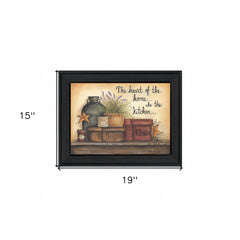Heart of the Home 7 Black Framed Print Kitchen Wall Art - Homeroots