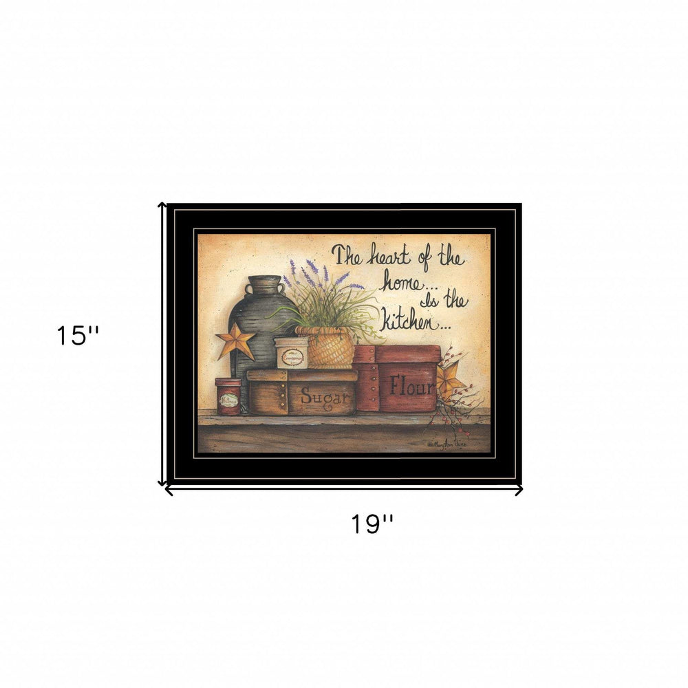 Heart of the Home 8 Black Framed Print Kitchen Wall Art - Homeroots - Flyclothing LLC