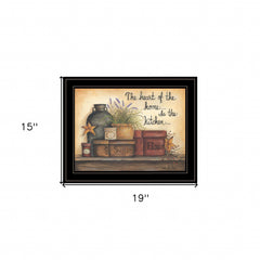 Heart of the Home 8 Black Framed Print Kitchen Wall Art - Homeroots