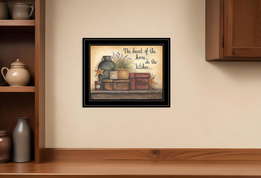 Heart of the Home 8 Black Framed Print Kitchen Wall Art - Homeroots