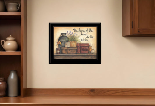 Heart of the Home 8 Black Framed Print Kitchen Wall Art - Homeroots