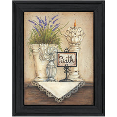 Bath Print 2 Black Framed Print Bathroom Wall Art - Homeroots