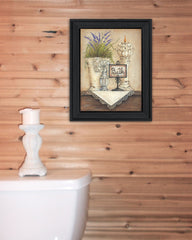 Bath Print 2 Black Framed Print Bathroom Wall Art - Homeroots