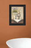 Bath Print 2 Black Framed Print Bathroom Wall Art - Homeroots