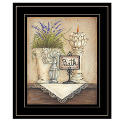 Bath Print 3 Black Framed Print Bathroom Wall Art - Homeroots