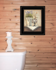 Bath Print 3 Black Framed Print Bathroom Wall Art - Homeroots