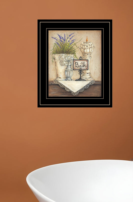 Bath Print 3 Black Framed Print Bathroom Wall Art - Homeroots