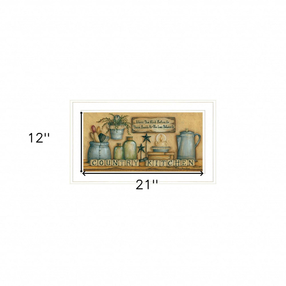 Country Kitchen 5 White Framed Print Kitchen Wall Art - Homeroots - Flyclothing LLC