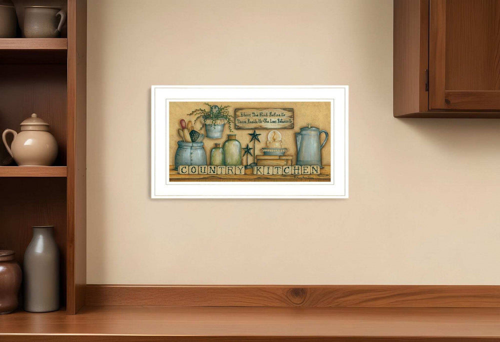 Country Kitchen 5 White Framed Print Kitchen Wall Art - Homeroots - Flyclothing LLC