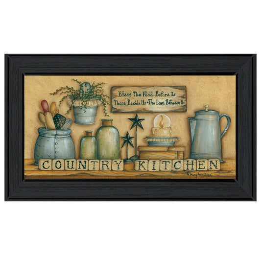 Country Kitchen 6 Black Framed Print Kitchen Wall Art - Homeroots - Flyclothing LLC