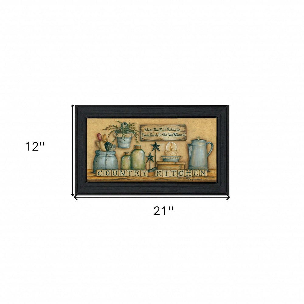 Country Kitchen 6 Black Framed Print Kitchen Wall Art - Homeroots - Flyclothing LLC