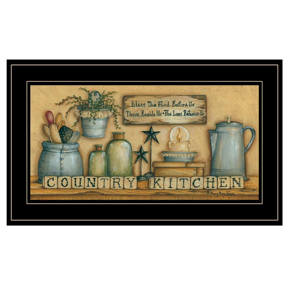 Country Kitchen 7 Black Framed Print Kitchen Wall Art - Homeroots - Flyclothing LLC