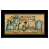 Country Kitchen 7 Black Framed Print Kitchen Wall Art - Homeroots