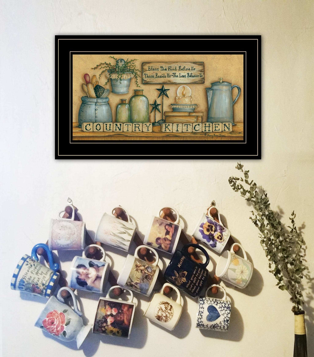 Country Kitchen 7 Black Framed Print Kitchen Wall Art - Homeroots - Flyclothing LLC