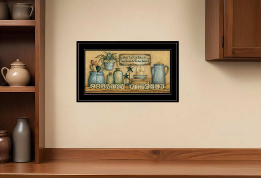 Country Kitchen 7 Black Framed Print Kitchen Wall Art - Homeroots - Flyclothing LLC
