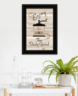 Enjoy the Daily Grind 2 Black Framed Print Kitchen Wall Art - Homeroots - Flyclothing LLC
