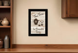 Tea Time is Friends Time 2 Black Framed Print Kitchen Wall Art - Homeroots
