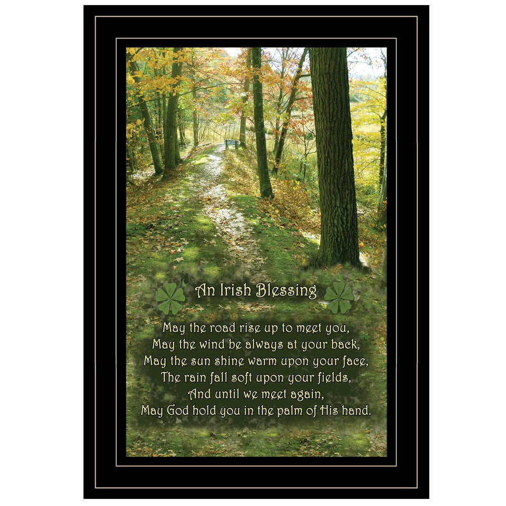 Irish Blessing 2 Black Framed Print Wall Art - Homeroots - Flyclothing LLC