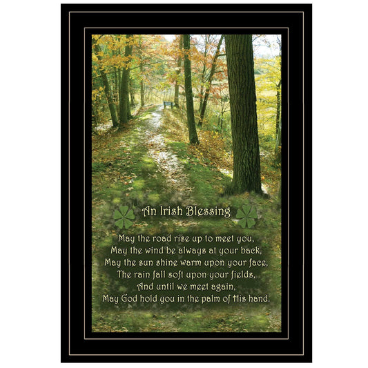 Irish Blessing 2 Black Framed Print Wall Art - Homeroots - Flyclothing LLC