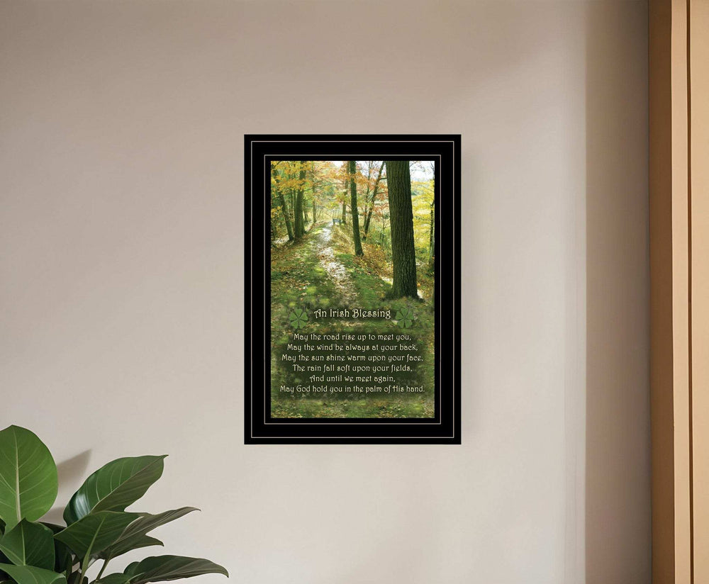 Irish Blessing 2 Black Framed Print Wall Art - Homeroots - Flyclothing LLC