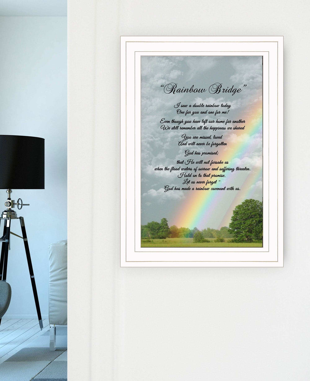 Rainbow Bridge 1 White Framed Print Wall Art - Homeroots - Flyclothing LLC
